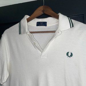 Vintage Fred Perry White Small Polo Shirt